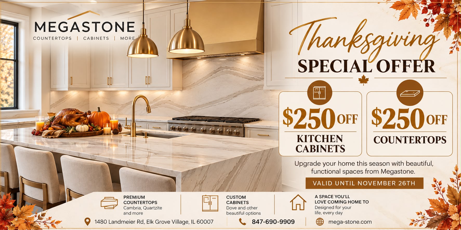 Megastone Thanksgiving Kitchen Refresh